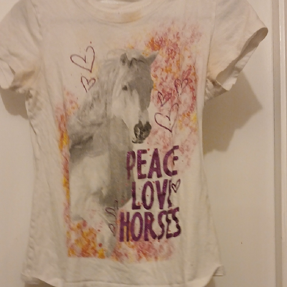 White and Purple Artistic Short Sleeve Tee Girls tee